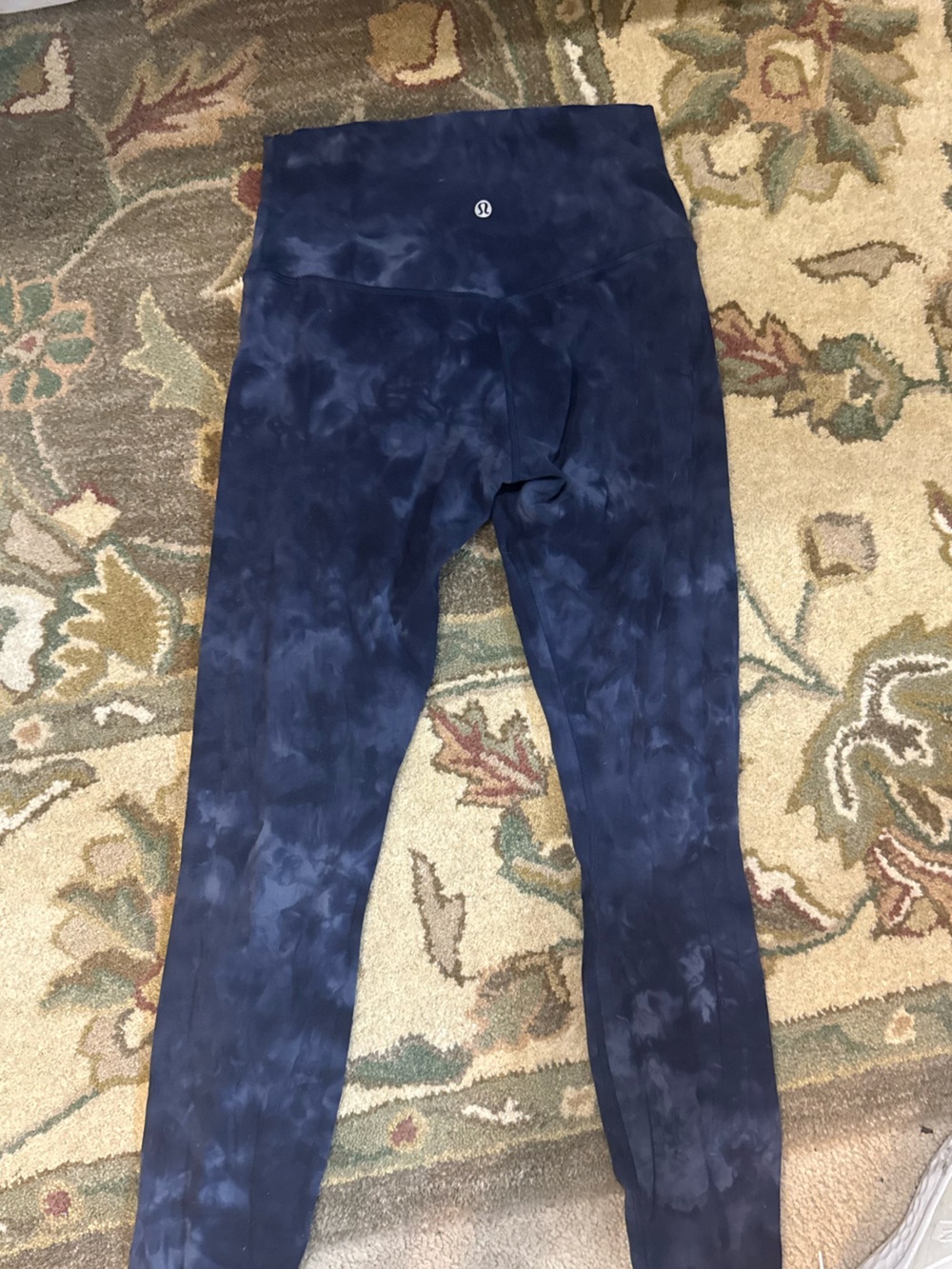 Lululemon Navy Tie-Dye Leggings